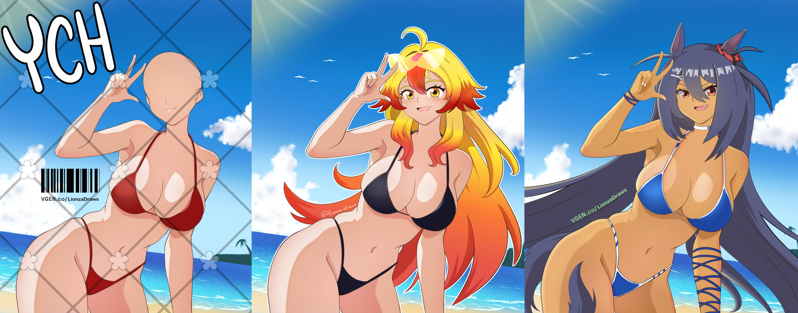 Summer YCH Bikini beach edition